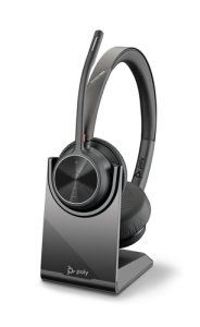 HP Poly Voyager 4320 USB-C Headset +BT700 dongle +Charging Stand