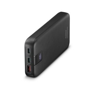 Hama PD 20 Power Pack 20000 mAh, Outputs: 2x USB-C, USB-A, Fast Charging, Anthracite