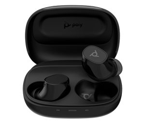 HP Poly Voyager Free 20 Gray Earbuds +Basic Charge Case