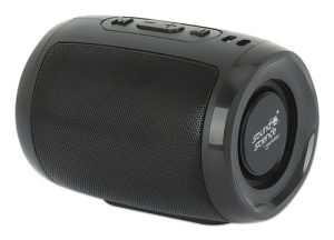 Manhattan Mini Boombox Bluetooth Speaker, Integrated Controls, Microphone, Up to 4 hours Playback time, Range 10m, microSD card reader (32GB), USB-A p