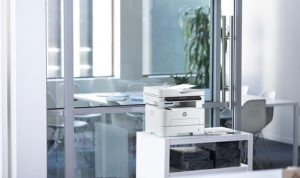 HP Laser 323sdnw Black and white Printer, Duplex; Copier, Scanner