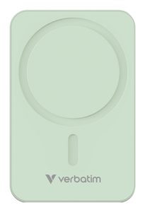 Verbatim Charge 'n' Go Essentials Magnetic Wireless Power Bank 20000 mAh Green