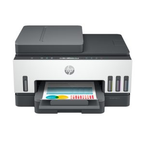 HP Smart Tank 7307 Wireless All-in-One Color Printer, Up to 2 Years of ink included; Two-sided printing; Copier, Scanner
