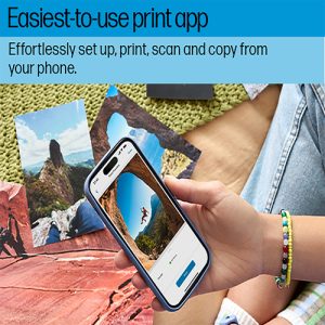HP Envy 6165e Wireless All-in-One Color Printer, Instant Ink; Photo printing