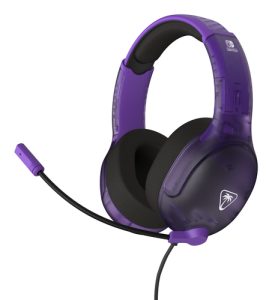 Turtle Beach Airlite Fit Ghost Purple Wired Gaming Headset with Flip-to-Mute Mic, Over-Ear Premium Comfort and 40mm Speakers. Officially Licensed for Nin