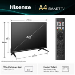 Hisense 40A4QTUK television