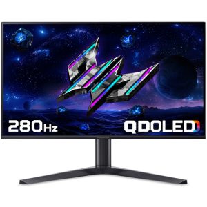 Acer Predator X27UZ1 - 27", Quad HD (2560X1440), QD-OLED, 280Hz, 0.03ms, 16:9, HDR400, FreeSync Premium Pro Gaming Monitor
