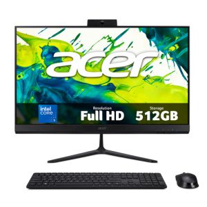 Acer Veriton Z Series AiO desktop (VZ2415G) - Intel Core 5, 8GB RAM, 512GB SSD, 120Hz 23.8" Full HD display, Windows 11