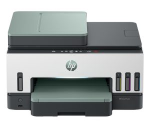 HP Smart Tank 7607 Wireless All-in-One Color Printer, Up to 2 Years of ink included; Two-sided printing; Copier, Scanner