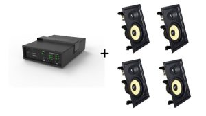 Vivolink Audiopack Subwoofer + 4 x premium in-wall speakers - (Limited Bundle Pack Offer)