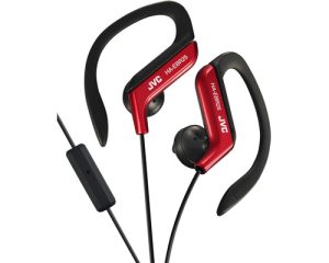 JVC HA-EBR25-R-E Ear clip headphones for sport with remote & mic