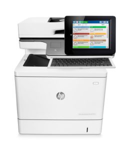 HP Color LaserJet Enterprise Flow MFP M577c, Color, Printer for Business, Print, copy, scan, fax, 100-sheet ADF; Front-facing USB printing;