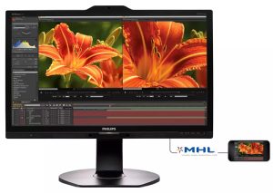 Philips 4K Ultra HD LCD monitor 241P6VPJKEB/00