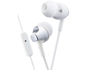 JVC HA-FR325-W-E Inner ear headphones with remote & mic