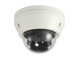 LevelOne HUBBLE Fixed Dome IP Network Camera, H.265, 3-Megapixel, 802.3af PoE, IR LEDs, Indoor/Outdoor, Vandalproof