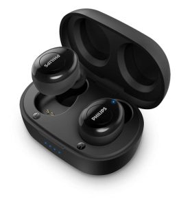 Philips TAT2205 Wireless Bluetooth Earphones with Charging Case - Black