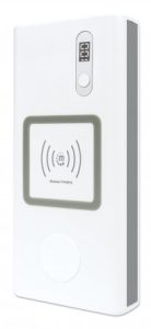Manhattan Powerbank 20,000 mAh with Power Delivery (60W) & Two Wireless Charging Pads (10W & 2W), Ultra Powerful, White/Silver, Ports (2): USB-A and U