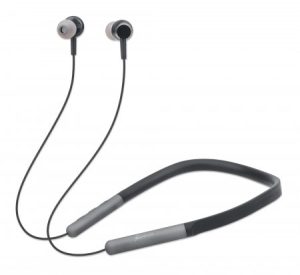 Manhattan Bluetooth In-Ear Headset with Neckband, Microphone, Integrated Controls, Sweatproof, Noise Isolating, 5 hour usage time, Max Range 10m, Micr