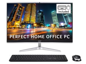 Acer Aspire C24-1651 All-in-One PC - (Intel Core i5-1135G7, 8GB, 2TB HDD and 512GB SSD, NVIDIA MX450, 23.8 inch Full HD Display, Wireless Ke