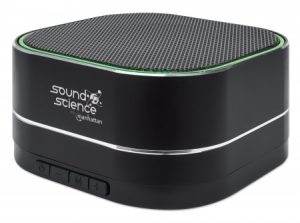 Manhattan Metallic Bluetooth Speaker, Microphone, FM Radio, Decent Sound Output (3W), 6 hour Playback time, Integrated Controls, Range 10m, microSD ca