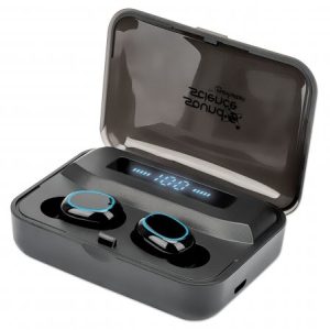 Manhattan Bluetooth In-Ear Headphones, Black, Microphone, Integrated Controls, Sweatproof, Noise Isolating, 5 hour usage time, Max Range 10m, Charging