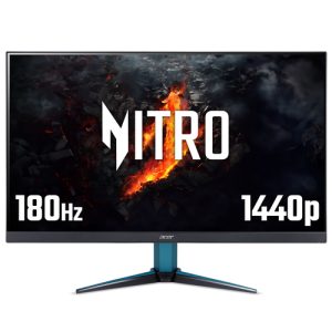 Acer Nitro VG272UV3 gaming monitor - 27", Quad HD, 180Hz, 0.5ms, FreeSync Premium, DisplayHDR 400, HDMI & DP