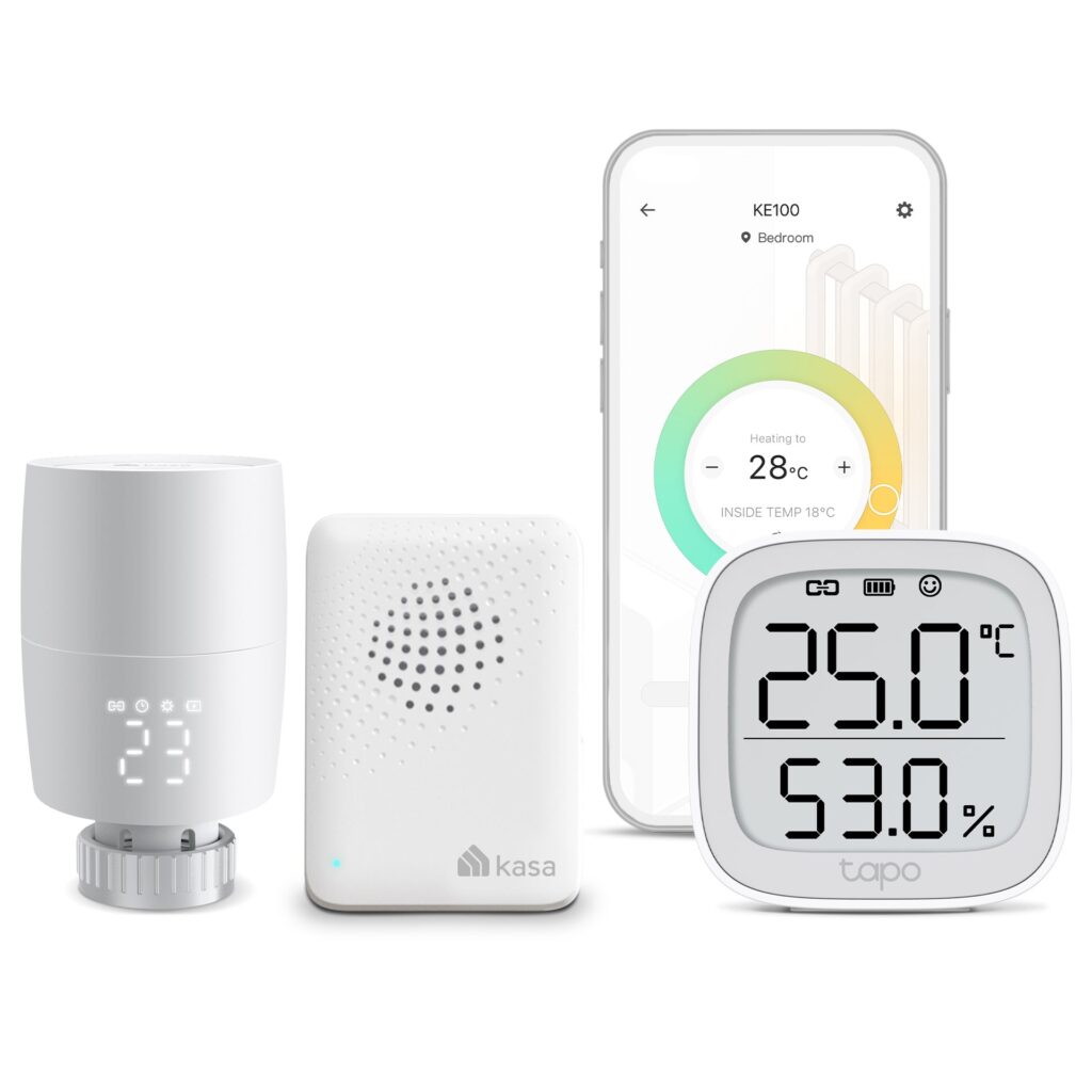 TP-Link Kasa Smart Thermostatic Radiator Valve with Tapo Temperature LED Monitor