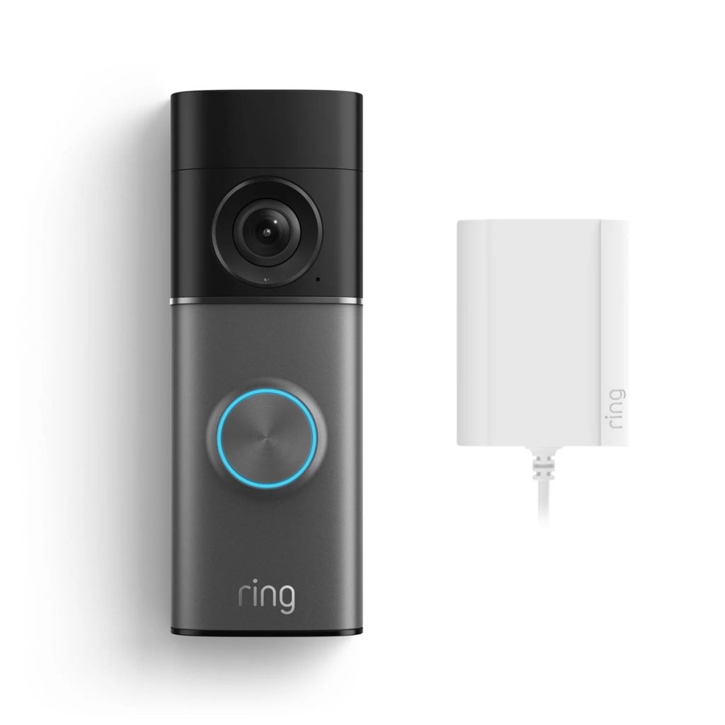 Ring Wired Video Doorbell 4K Pro with Plug-In adaptor