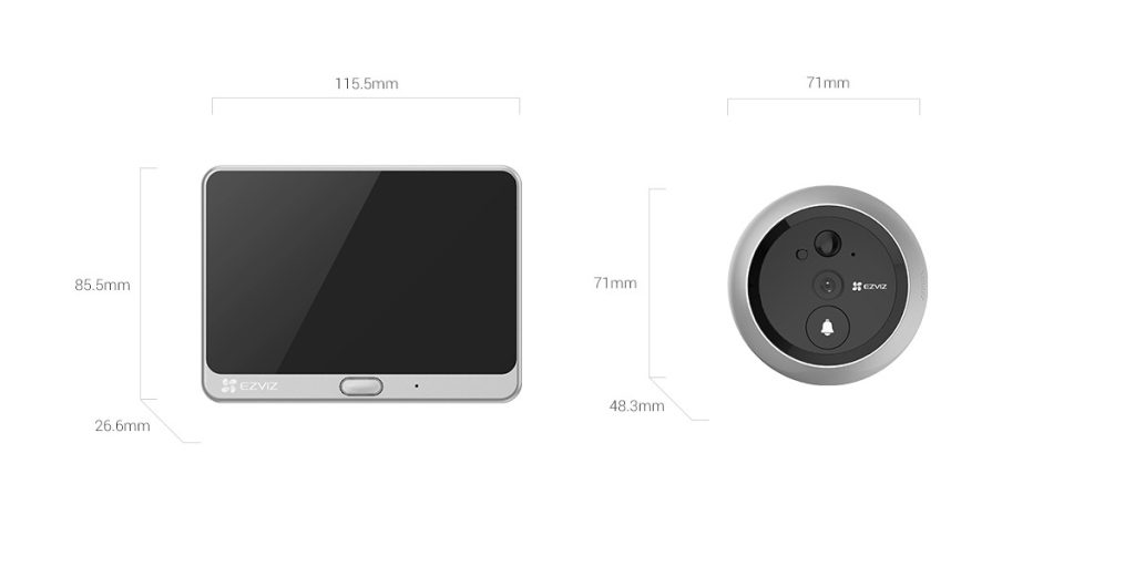 EZVIZ DP2 Peephole Doorbell