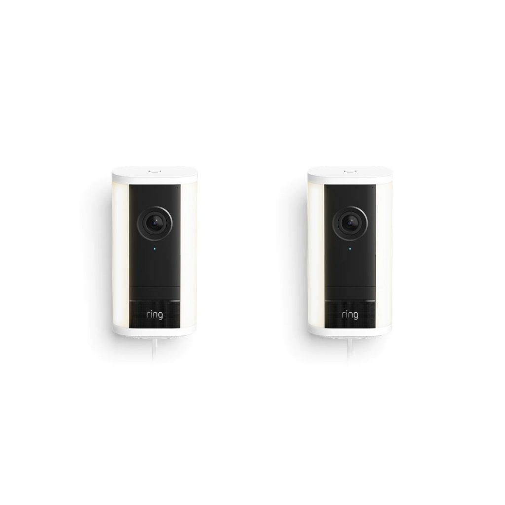 Ring 2-Pack Spotlight Camera 4K Pro Plug-In (White)