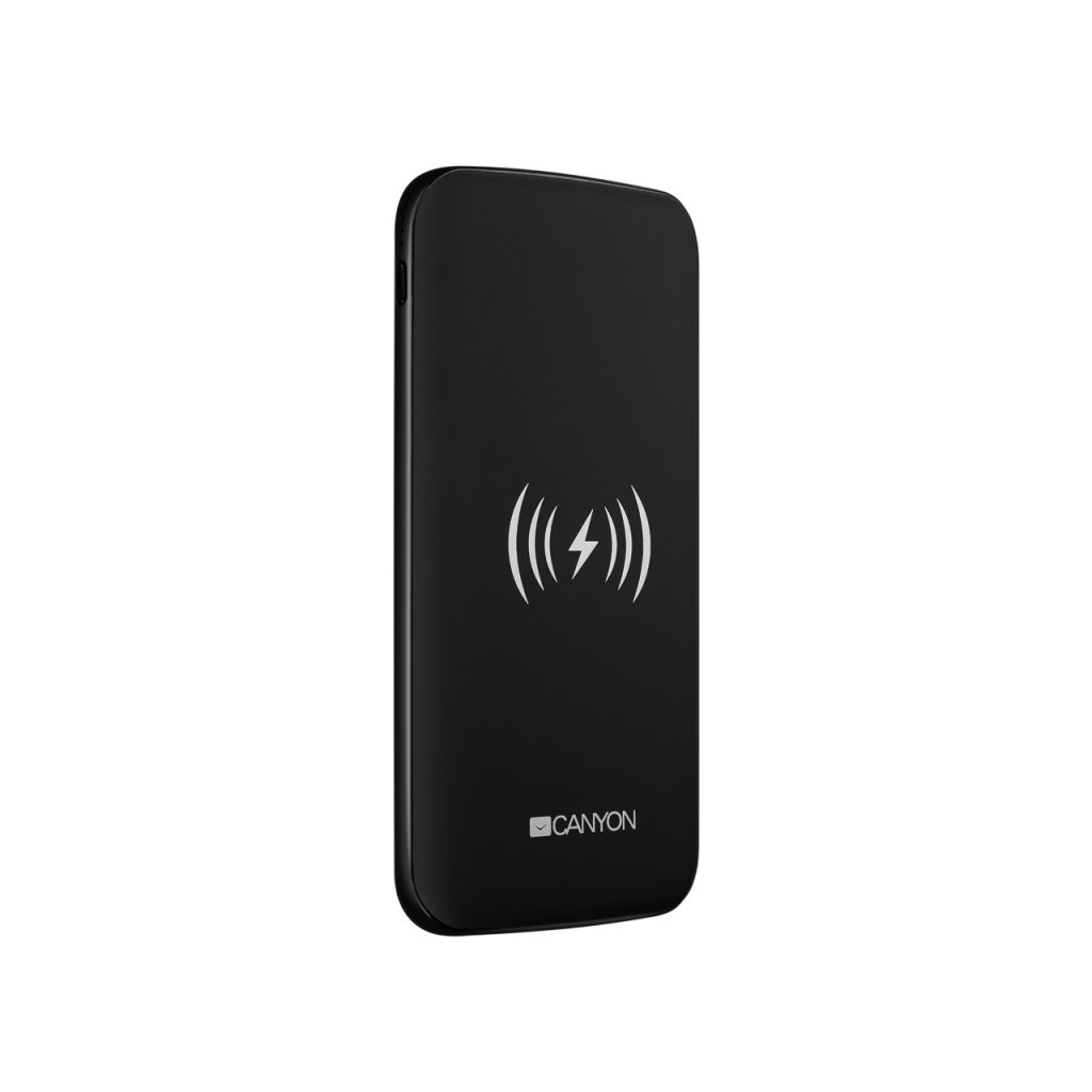 CANYON CNS-TPBW8B power bank Lithium Polymer (LiPo) 8000 mAh Wireless charging Black